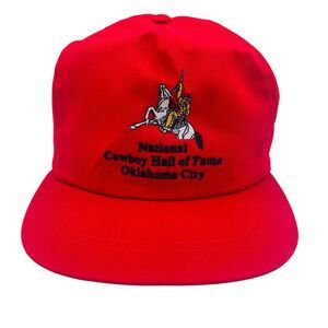 National Cowboy Hall Of Fame Oklahoma City Red Hat Cap